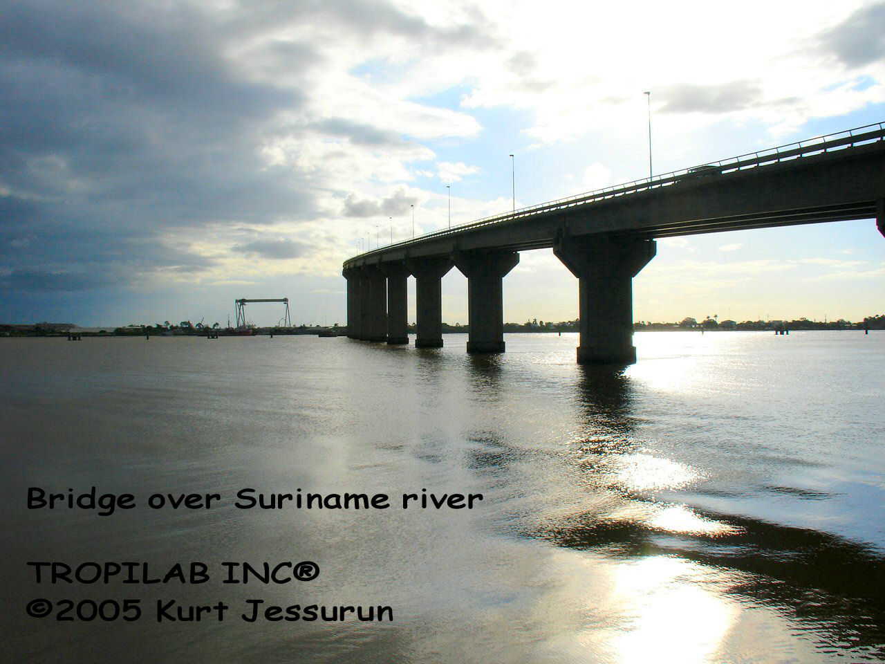 Bridge over the Suriname river